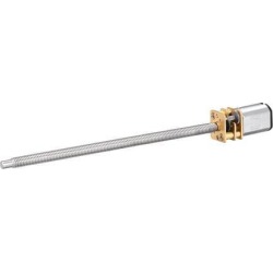 DC 6V 300RPM Gear Motor N20 Speed Reduction Gear DC Motor w M4x100mm Lead Screw Thread Shaft for Electronic Toys Mechanical Arms