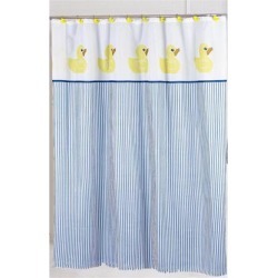 Carnation Home Fashions Ducky Fabric Shower Curtain