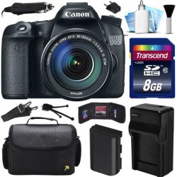 Canon EOS 70D DSLR SLR Digital Camera w/ 18-135mm STM Lens (8GB Value Bundle)