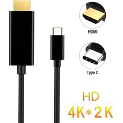 10FT USB-C Type C USB 3.1 Male to HDMI 4K HDTV Adapter Gold plated Cable 3M