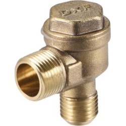 Air Compressor Check Valve 90 Degree Male Threaded Brass Connector 3/8' x 1/4'