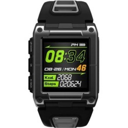 Professional Swimming Sport Smart Watch IP68 Waterproof Fitness Activity Tracker Monitor Heart Rate Monitor Wristwatch gray