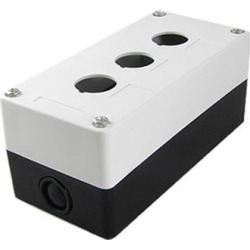 Unique Bargains Unique Bargains Control Station 3 Switch 22mm Push Button Protector Case Box New