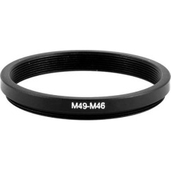 Unique Bargains Camera Parts 49mm to 46mm Lens Filter Step Down Ring Adapter Black