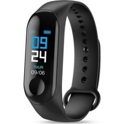 M3 Smartband Fitness Tracker Smart Bracelet Blood Pressure Heart Rate Monitor Waterproof Smart Band black