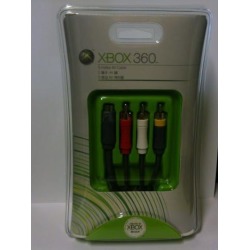 NEW OFFICIAL OEM MICROSOFT AV & S S-VIDEO AUDIO VIDEO CABLE XBOX 360