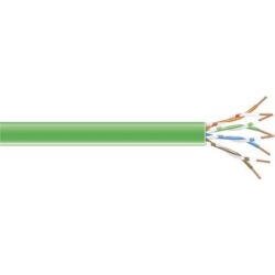 Black Box C6-CM-SLD-GN Connect CAT6 250-MHz Solid Bulk Cable - Unshielded, PVC, Green, 1000-ft. Pull Box
