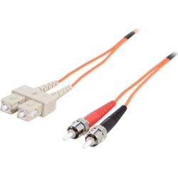 Cables To Go 09129 6.56 ft. SC/ST Duplex 62.5/125 Multimode Fiber Patch Cable