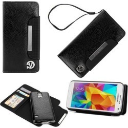 Samsung Galaxy S5 VanGoddy Bailey Wallet Case with Stand and Removable Case