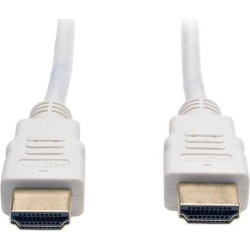 Tripp Lite High Speed HDMI Cable, Ultra HD 4K x 2K, Digital Video with Audio (M/M), White, 6-ft. (P568-006-WH)