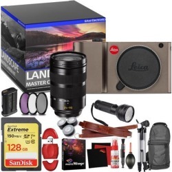 Leica TL Mirrorless Digital Camera (Titanium) - Master Landscape Photographer Kit - Memory Card - Accessories with Leica SL 24-90mm f/2.8-4 ASPH. Lens
