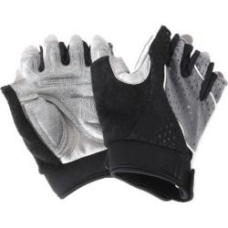 Unisex Outdoor Bike Riding Cycling Gloves Half Finger Summer Anti-slip Gray and Black S