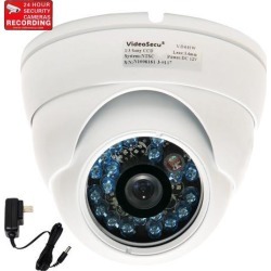 VideoSecu Dome 600TV Line Built-in 1/3' SONY CCD Outdoor Surveillance Security Camera IR Day Night Vision Vandal Proof Infrared 3.6mm Wide Angle Lens