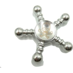 Five Side Skull Pirate Zinc Alloy Hand Spinner Toys Gifts For Autism ADHD Anti Stress