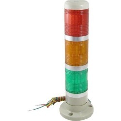 Unique Bargains 24V Safety Red Yellow Green LED Signal Industrial Tower Light Warning Stack Lamp