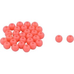 5mm Luminous Round Shaped Hard Plastic Beads for Fishing 30pcs