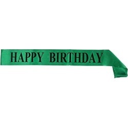 Happy Birthday Sash Party Favors Supplier Decor