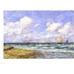 Posterazzi BALXLH26183LARGE Marine Scene 1894 Poster Print by Eugene Louis Boudin - 36 x 24 in. - Large