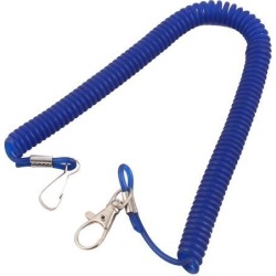 Unique BargainsTravel Lobster Clasp Elastic Stretchy Fishing Lanyard Line Cable Rope 3 Meter