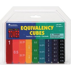 Fraction Tower Activity Set, Math Manipulatives, For Grades 1-6