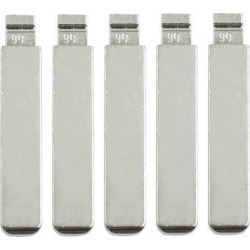 5pcs Metal Car Flip Remote Folding Key Blank Blade Replacement for Peugeot 508