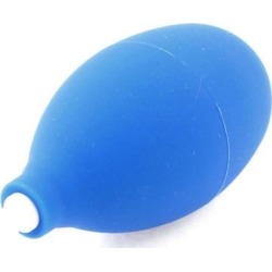 Unique Bargains Camera Lens Oval Shaped Air Dust Blower Rubber Cleaner 4.5cm Dia Blue
