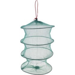 Unique Bargains 11.8' x 0.24' Portable Fishing Landing Net Fish Angler Mesh Keepnet for Fishermen Crawfish Green