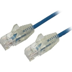 StarTech N6PAT6BLS Cat6 Ethernet Cable - 6 ft - Blue - Slim - Snagless RJ45 Cable - Network Cable - Ethernet Cord - Cat 6 Cable - 6ft
