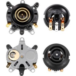 Kettle Thermostat, 125℃ Temperature Control with Terminals Tip Top Base Socket, 13A N.C 2pcs