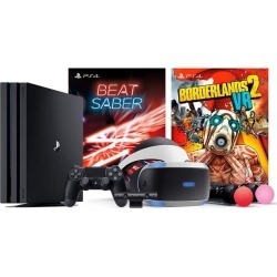 Playstation Borderlands 2 VR Beat Saber Console Bundle: Playstation 4 PRO 4K HDR 1TB Gaming Console with PSVR Borderlands 2 VR (PS4 PRO Enhanced
