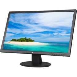 HP 24UH Black 24' TN 5ms LCD / LED Monitor, 250 cd/m2 DCR 10,000,000:1 (1000:1), Vesa Mountable, HDMI DVI-D VGA