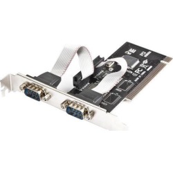axGear Serial PCI Controller Card DB9 Com Port Adapter 2 Ports RS-232 DB9