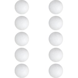 10 Pieces EVA Foam Golf Swing Exercises Practice Training Balls White