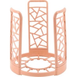 Bowl Rack Drying Organizer Storage Holder Plastic Kitchen Restaurant Pink