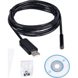 Mini Camera 7mm 6 LED USB Waterproof Endoscope Borescope Snake Inspection Video Camera