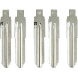 Uncut Insert Emergency Remote Key Blank Blade Replacement for Fiat 5pcs