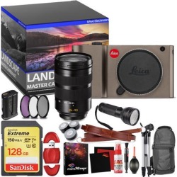 Leica TL Mirrorless Digital Camera (Titanium) - Master Landscape Photographer Kit - Memory Card - Accessories with Leica SL 24-90mm f/2.8-4 ASPH. Lens