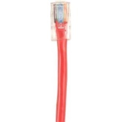 Black Box CAT6PC-B-003-RD CAT6 250-MHz Stranded Ethernet Patch Cable - Unshielded, PVC, Basic Connector, Red, 3-ft.