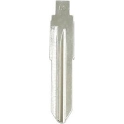 Silver Tone Uncut Insert Emergency Remote Key Blank Blade Replacement for Fiat