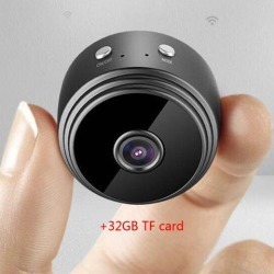 WIFI Mini Camera HD 1080P IR Night Vision DVR Wireless IP P2P Micro Camera Motion Sensor WIFI H.264 Cam Video Recorder+32G TF card
