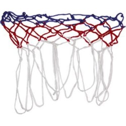 Unique Bargains 2 Pcs 17.7' Long Durable Nylon Braided Basketball Nets White Red Blue