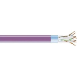 Black Box EVNSL0619A-1000 CAT6 400-MHz Solid Bulk Cable - Shielded, Plenum, Violet, 1000 ft. Spool
