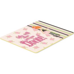 Ballet Dance Stripes Red Hair Kitchen or Bath Mat 20x30 BB5399CMT
