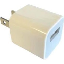 Professional Cable USB Wall Charger for iPod/iPhone White 1ft Clamshell