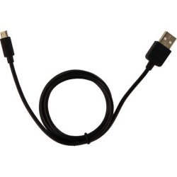 Recertified - Ventev Flat Charge and Sync Cable USB to Micro USB 3 Ft - Black