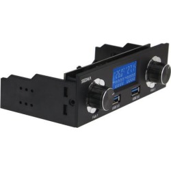 SEDNA - USB 3.0 2 Port Connector / Dual Cooling Fan Controller 5.25' DVD ROM Bay Front Panel