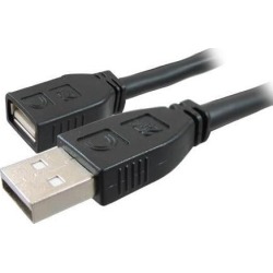 Comprehensive USB2-AMF-16PROA Comprehensive Pro AV/IT Active USB A Male to Female Cable - USB for Webcam, Printer, Whiteboard - 16 ft - 1 x Type A.