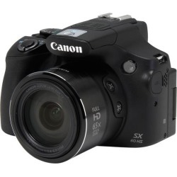Canon PowerShot SX60 HS Black 16.1 MP Wide Angle Digital Camera HDTV Output