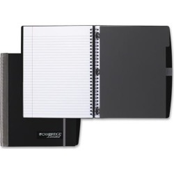 Accents Business Notebook Legal Rule 9 3/8 x 9 3/4 Silver Cover 100 Sheets