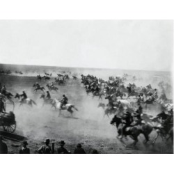 Posterazzi SAL9903752 Group of Cowboys Riding Horses USA Poster Print - 18 x 24 in.